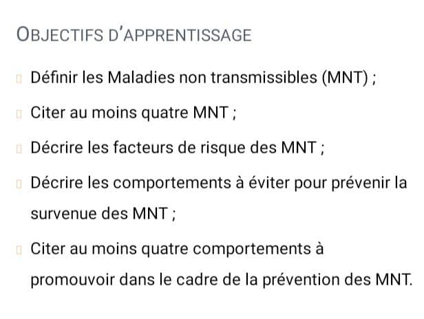 Les maladies non transmissibles