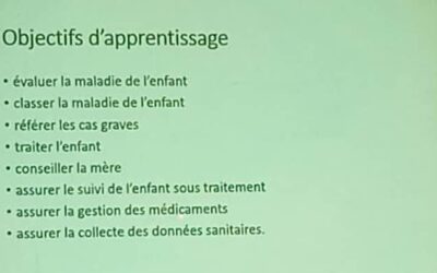 Deuxième module de formation : La Prise en Charge Intégrée des Maladies de l’Enfant au niveau communautaire (PCIME-c)